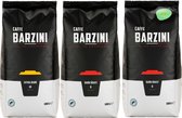 Barzini - Koffiebonen proefpakket - Dark Roast, Extra Dark & Dark Roast Biologisch Rainforest Alliance Koffiebonen - Blend / Melange Arabica - Robusta - espresso bonen, specialty koffie, lung