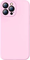 Baseus Liquid Apple iPhone 13 Pro Hoesje Siliconen Roze