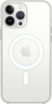 Dun TPU Transparant Hoesje geschikt voor Apple iPhone 13 Pro Max | Back Cover met Magneet | Geschikt voor Draadloos Opladen met Magnetische Ring | Compatibel met MagSafe | Doorzichtig | Ultra Dun