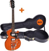 Elektrische gitaar Richwood Master series Retro Special Tremola REG-435-TOR Tennessee Oranje