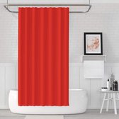Zethome - Effen Douchegordijn - Rood - 120x200 cm - Badkamer Gordijn - Shower Curtain - Waterdicht - Sneldrogend - Anti Schimmel - Wasbaar -Duurzaam