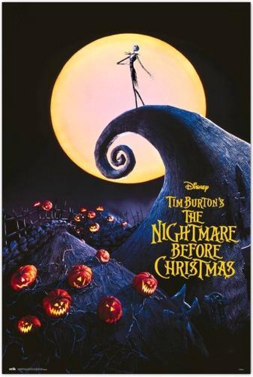 The Nightmare before Christmas poster - Jack Skellington - Tim Burton - film - Halloween - 61 x 91.5 cm - Posterpoint