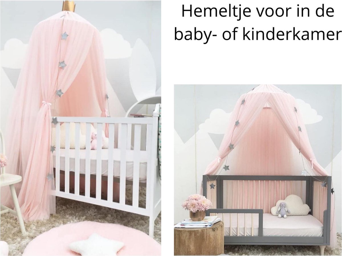 Klamboe Zalm Roze Hemeltje Pink Baby Cadeau Babyshower | bol.com