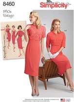 1950s Vintage Jurk en Vestjes 8460 R5 Naaipatronen Simplicity maat 40-48