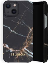 Selencia Maya Fashion Backcover iPhone 13 Mini hoesje - Marble Black