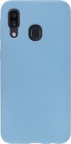 BMAX Siliconen hard case hoesje geschikt voor Samsung Galaxy A40 - Hard Cover - Beschermhoesje - Telefoonhoesje - Hard case - Telefoonbescherming - Blauw