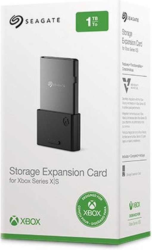 Seagate Expansion Card - Externe harde schijf - geschikt voor Xbox Series X/S - 1TB / Zwart - Seagate