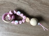 Rammelaar - Hout montessori - Melon Day - Rond roze