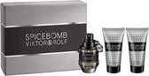 Viktor & Rolf Spicebomb giftset Eau de toilette 50 ml + After shave balm 50 ml + Scheer creme 50 ml