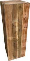 zuil/sokkel/pilaar van gerecycled hout 28x28x80 cm hoog