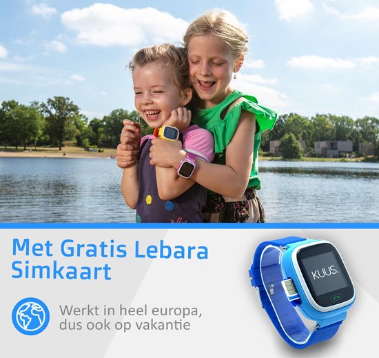 KUUS. W1 - GPS horloge kind, smartwatch voor kinderen met GPS tracker -  Walkie Talkie | bol.com