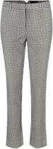 Pieces Broek Pcesanna Mw Ankle Pants 17117949 Whitecap Gray/black Dames Maat - 40