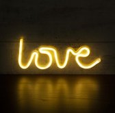 BaykaDecor - LED Neon Licht - LOVE - Woondecoratie Liefde Licht Bord - Slaapkamerverlichting - Bruiloft - Cafe Sign - Roze - 35 cm