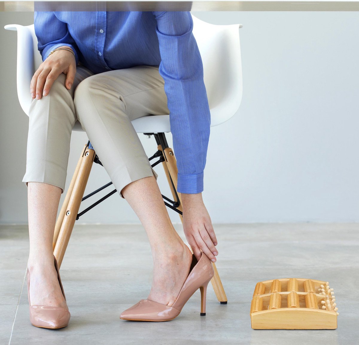 Voetmassage Voetmassage Roller Houten Massagehulpmiddel - afbeelding 2