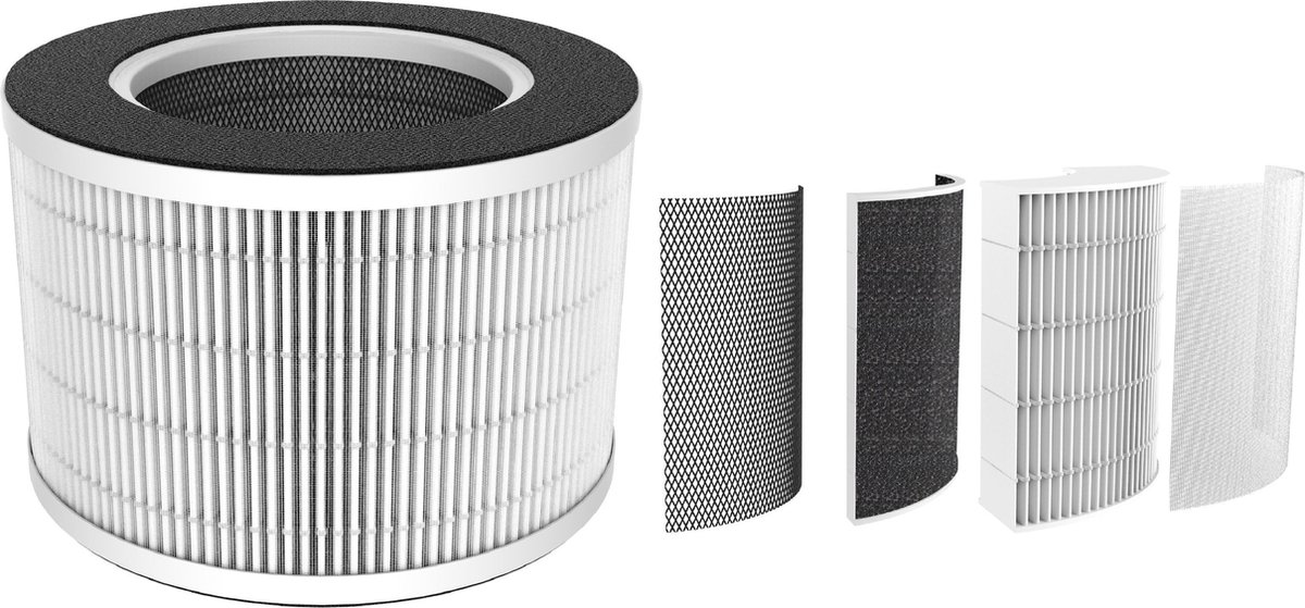 Luchtfilter voor Qumax luchtreiniger - HEPA filter - Voorfilter - Actief Koolstof-Filter