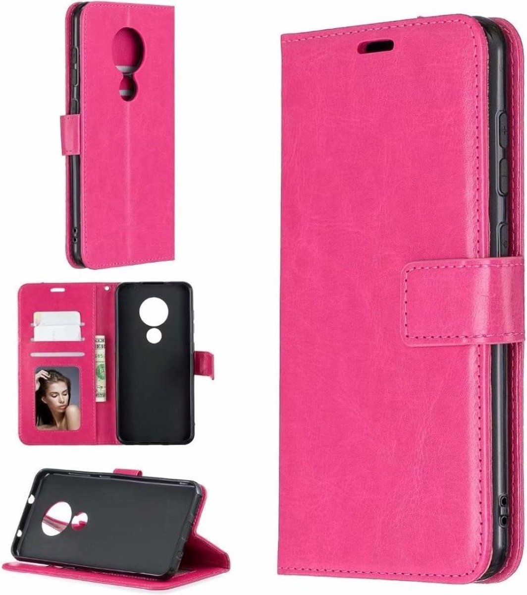 Portemonnee Book Case Hoesje Geschikt voor: Nokia 1.4 - roze