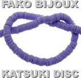 Fako Bijoux® - Perles Disque Katsuki - Perles Polymer - Perles Surf - Perles Argile - 6mm - 350 Pièces - Violet
