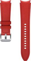 Origineel Samsung Universeel Watch 20MM Horloge Bandje / Smartwatch Bandje Hybrid Leer Rood (S/M)