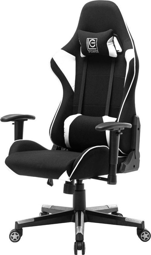 GAME HERO® Karroch X4 Gaming Stoel - Stof - Gamestoel Wit