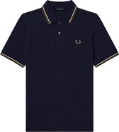 Fred Perry Twin Tipped Poloshirt - Mannen - navy - geel