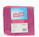 8x Sorbo Badstof Vaatdoeken 35 x 35 cm 5 stuks