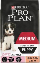 Pro Plan Puppy Medium Sensitive Skin Honden Droogvoer - Zalm - 3 kg