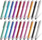 Stylus Pen Set van 20 stuks, universeel capacitief touchscreen, compatibel met iPad, iPhone, Samsung, Kindle Tough, compatibel met alle apparaten met capacitief touchscreen, 10 kle