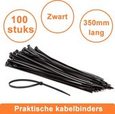 professionele Werckmann Kabelbinders 4,5 x 350 mm - 100 stuks - Extra Sterk / Tierips / Tiewraps / zwart