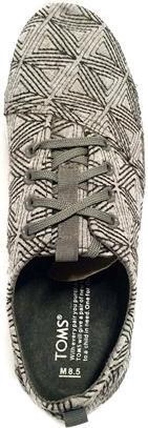 Baskets Toms Del Rey 10008108 Gris Angulaire Broderie Taille 42,5
