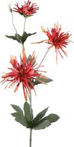 Viv! Home Luxuries Chrysant Spinnekop - zijden bloem - oranje - 81cm - topkwalteit