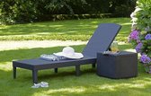 Allibert ligbed |sun lounger | zonneligstoel | rotan look | verstelbaar