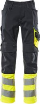 Mascot broek Leeds donkermarine/fluorgeel