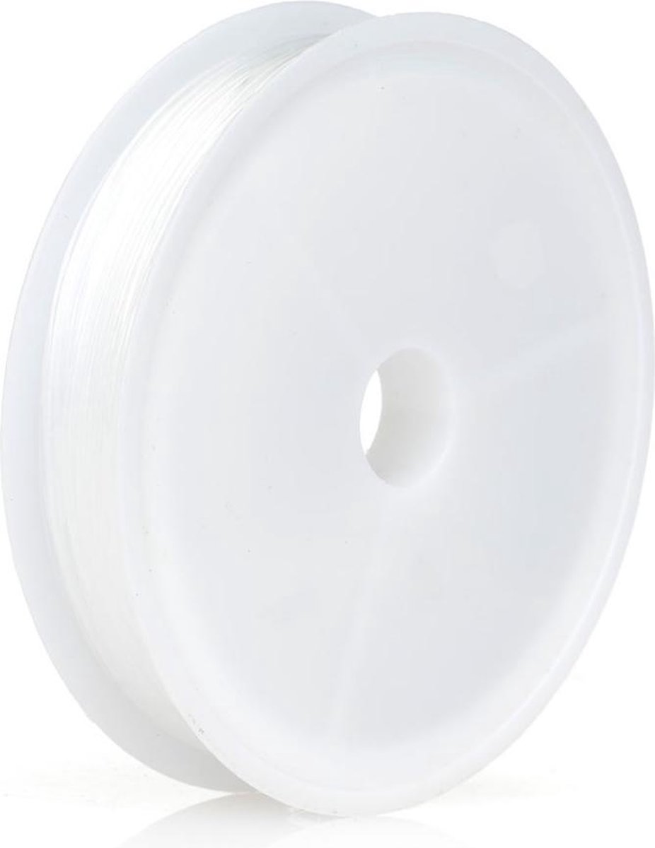 45 meter 0.5mm elastiek | Transparant| Kralen rijgen | Sieraden maken