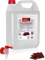 Adana-Bio- ethanol met Chocoladegeur -PREMIUM -bioethanol 96,6% biobrandstof -5 liter -incl. dopkraan