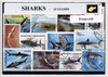 Afbeelding van het spelletje Haaien – Luxe postzegel pakket (A6 formaat) - collectie van 25 verschillende postzegels van haaien – kan als ansichtkaart in een A6 envelop. Authentiek cadeau - kado - kaart -zeezoogdier - roofvis - witte haai - tijgerhaai - jaws - Elasmobranchii