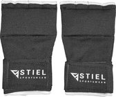 Stiel Gel Binnenhandschoenen - Zwart met wit - L/XL