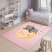 Tapiso Jolly Vloerkleed Babykamer Kinderkamer Speelkleed Dier Maat- 140x200