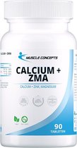 ZMA + Calcium tabletten | Mineralen voedingssuplement incl. calcium magnesium zink - 90 Muscle Concept tabletten