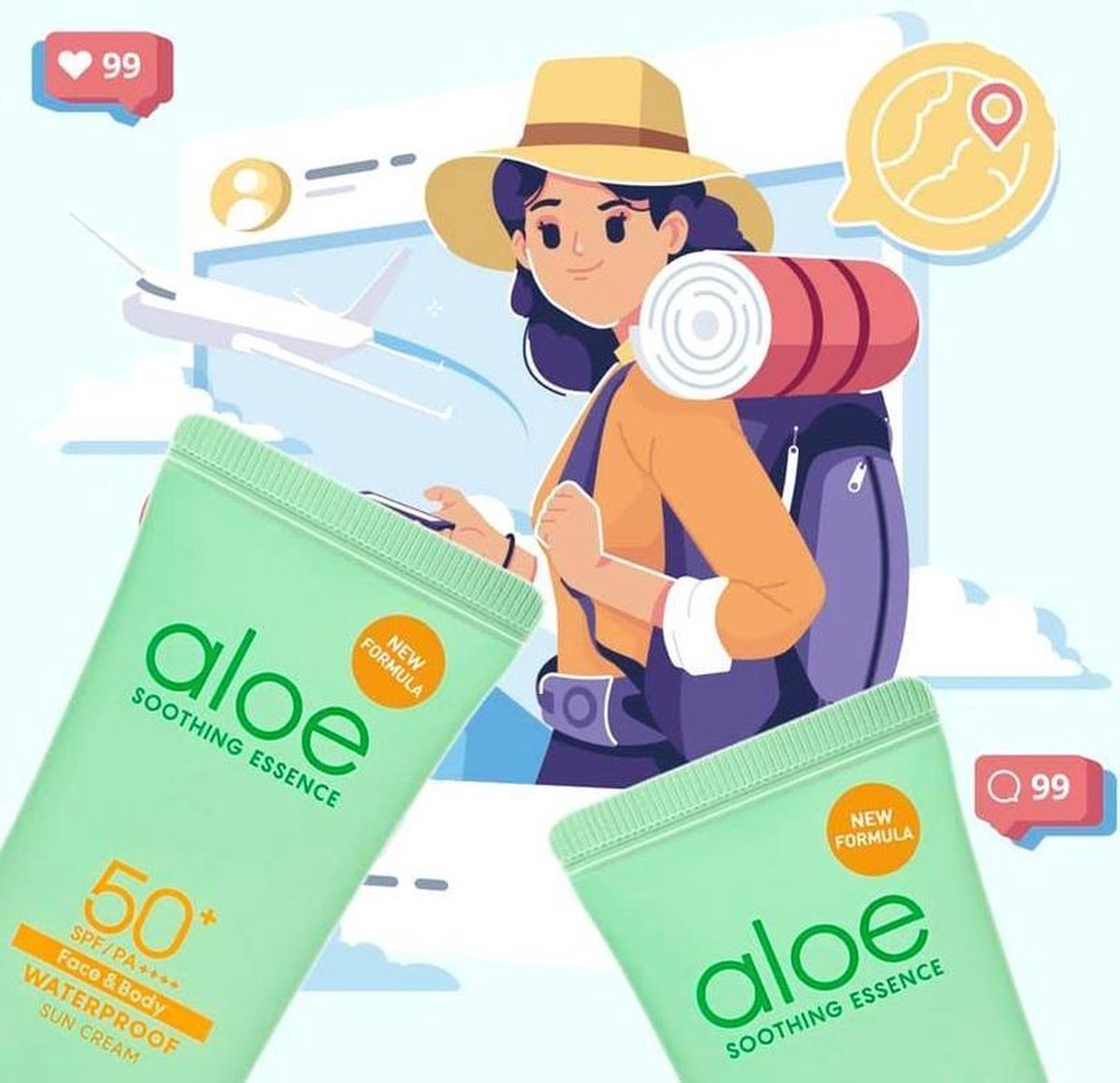 Holika Holika - Aloe Soothing Essence Waterproof Sun Cream SPF50+ | bol.com