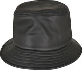 Urban Classics Bucket hat / Vissershoed Imitation Leather Zwart