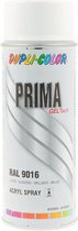 Dupli-Color Prima GELTech - Acryl Lak - Beschermende Spuitlak - Glans - Verkeerswit - RAL 9016