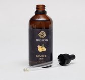 Pure Riches Gember olie 100ml - 100% puur biologisch - verzorging huid & haar.