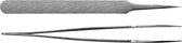 Velleman Precisiepincet, roestvrij staal, lengte 12 cm, zilverkleurig