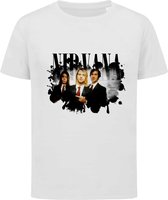 Nirvana - T-shirt kinderen - Maat 122/128 - 7-8 jaar - T-shirt wit korte mouw