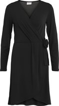 VILA VINAYELI L/S KNEE WRAP DRESS/SU Dames Jurk  - Maat XS