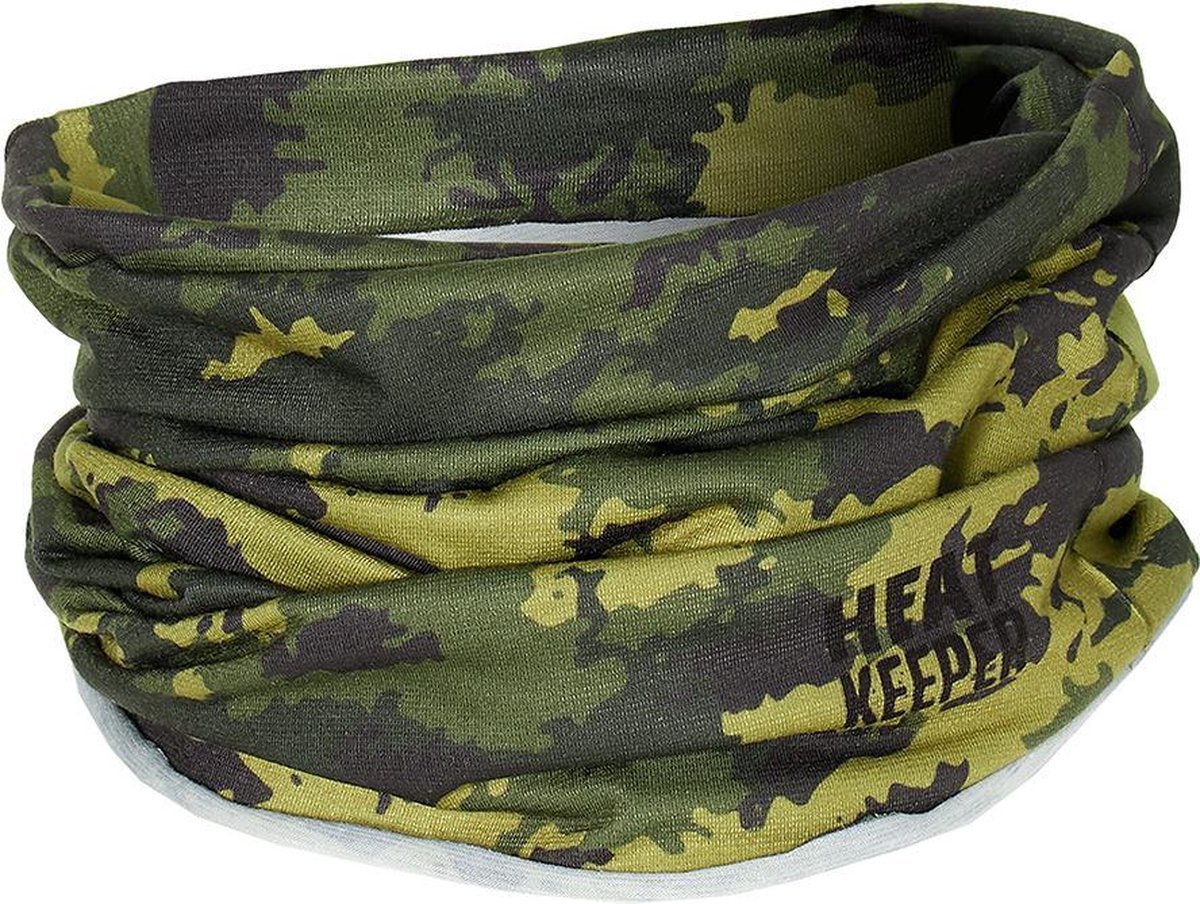 Heat Keeper Nekwarmer Thermo Heren - Polyester - Legergroen - Colsjaal