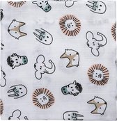 Meyco 1-pack hydrofiele luier Animal - 70x70 cm