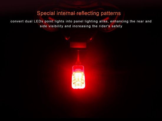 Ravemen TR30M fiets achterlicht USB oplaadbaar 360 graden - 30 lumen — afbeelding 4