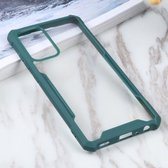Voor Samsung Galaxy A72 5G acryl + kleur TPU schokbestendig hoesje (donkergroen)