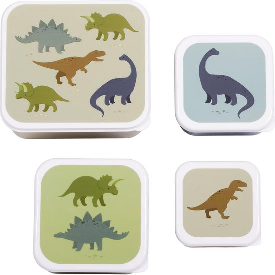Coffret lunch & collation : Dinosaures | A Little Lovely Company